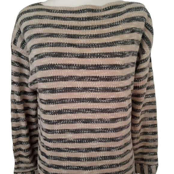 Soft Surroundings Marina Pullover Nautical Stripes 100% Cotton Size Medium - Picture 3 of 6